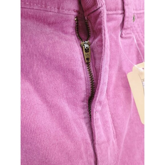 St Johns Bay Womens Bordeaux Rose Pink Corduroy Midi Skirt 12P - Picture 3 of 12